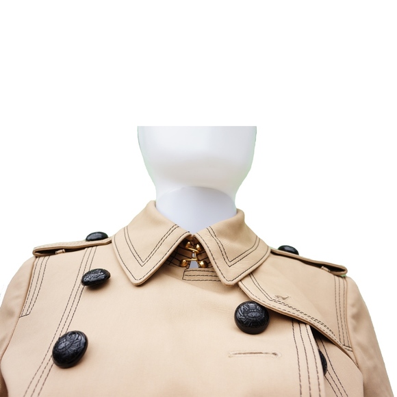 BURBERRY TRENCH LONG BELTED COAT NEW WITH TAGS - Picture 6 of 8